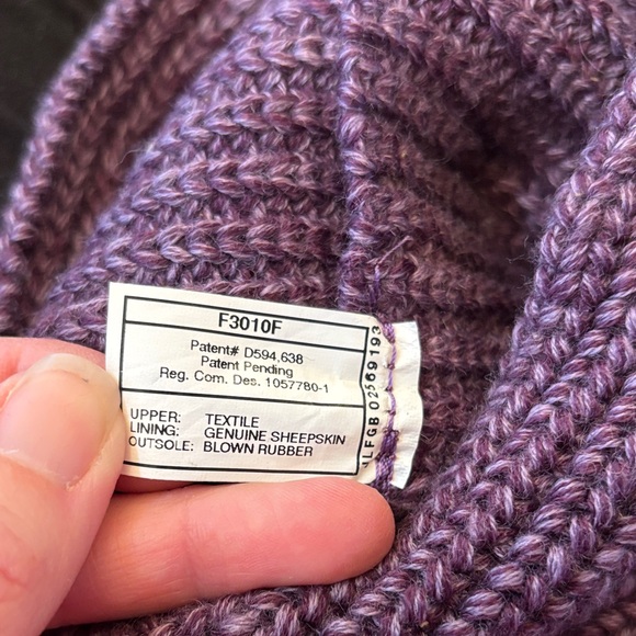 UGG Women Purple Knit Button Up Boots with Fringe, Calf Height, Holiday, Size 9 - Picture 17 of 17